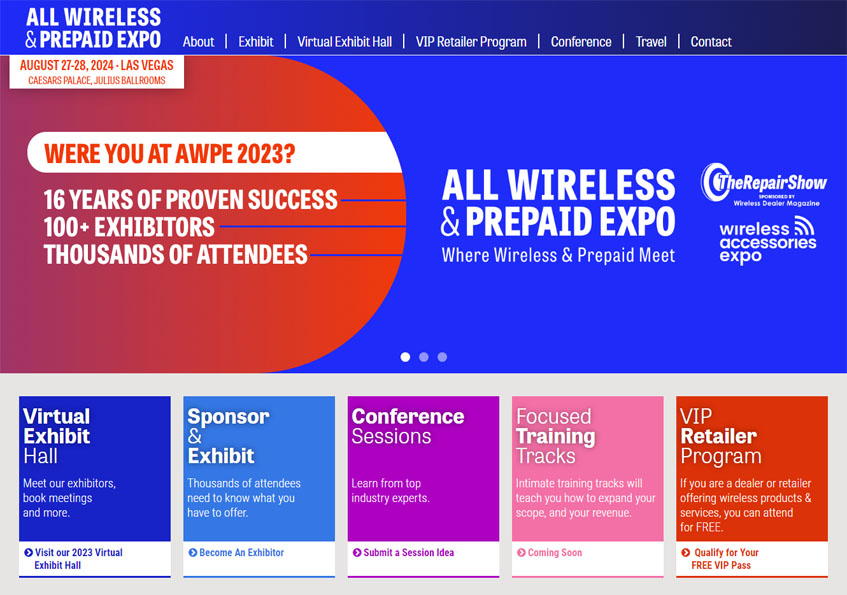 All Wireless & Prepaid Expo website